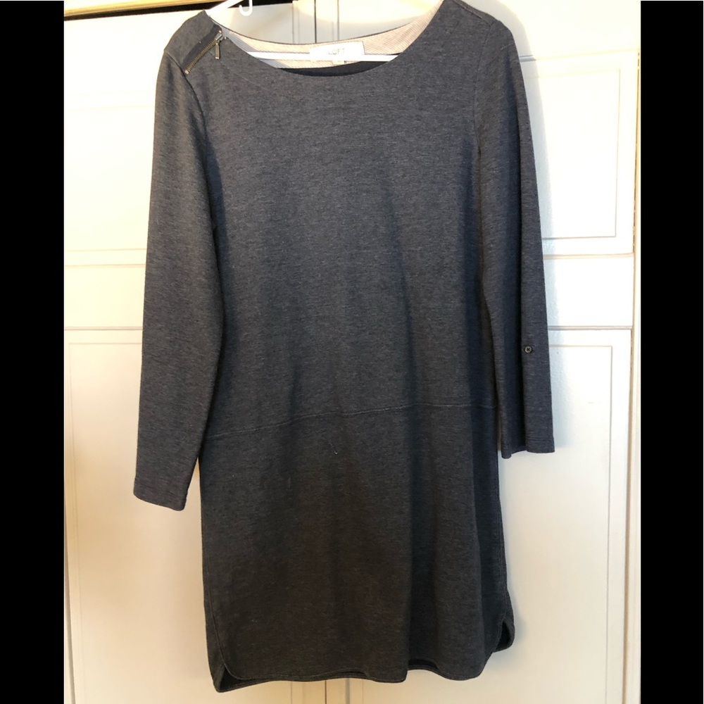 Loft boat dress, sweatshirt material, size medium